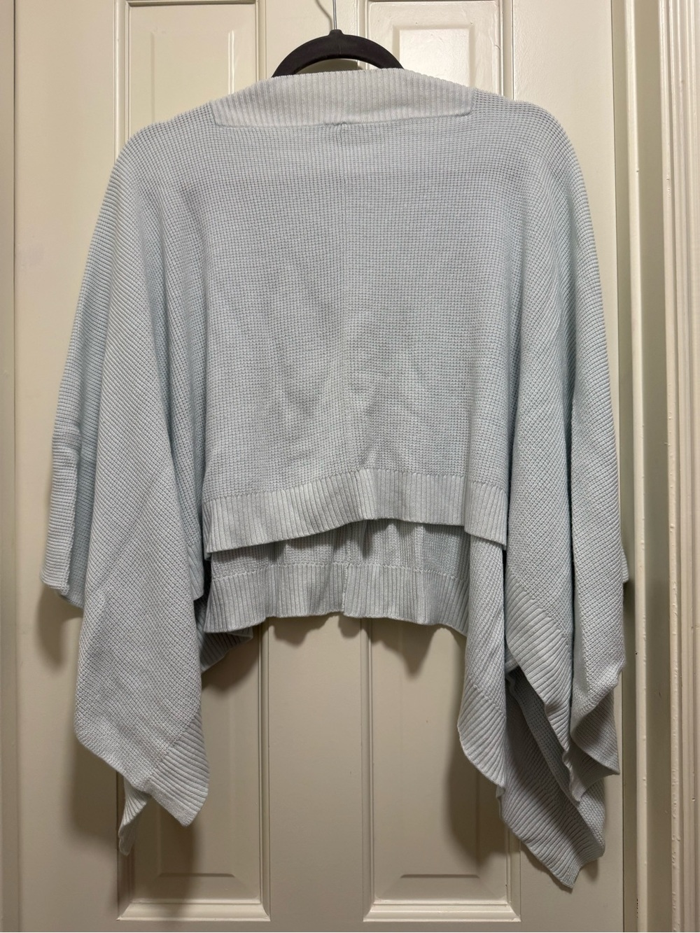 lululemon athletica Light Blue Knit Poncho